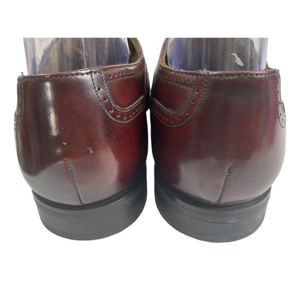 J. Murphy By Johnston & Murphy Men's Brown Leather Wingtip Oxfords Size 8.5M EUC - Picture 5 of 10